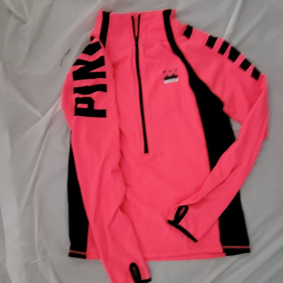 Pink half zip hot pink L - Picture 1 of 3
